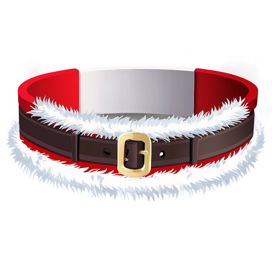 Santa Belt For Greeting Cards Png 06282024