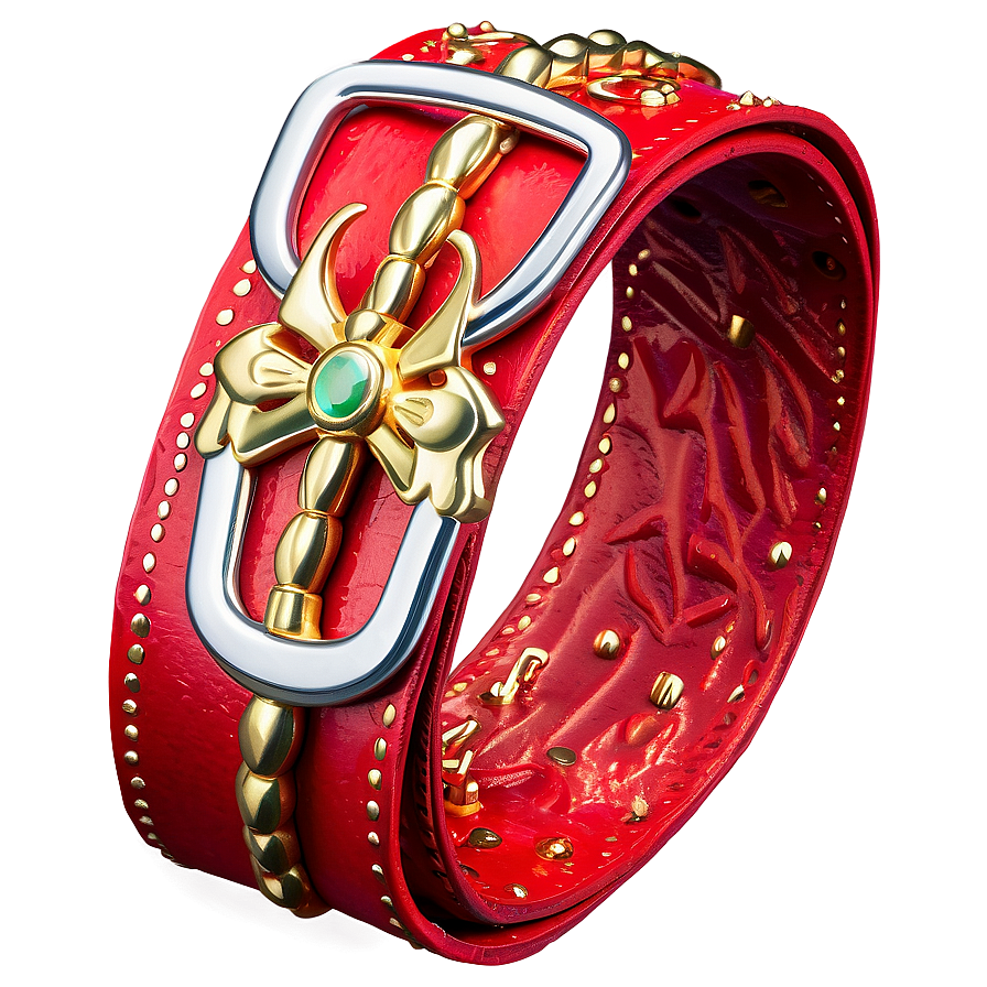 Santa Belt With Sleigh Detail Png Stk6