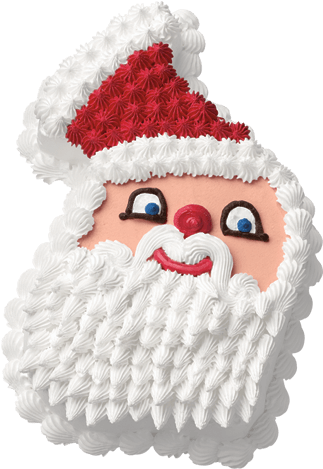 Santa Claus Face Cake Design