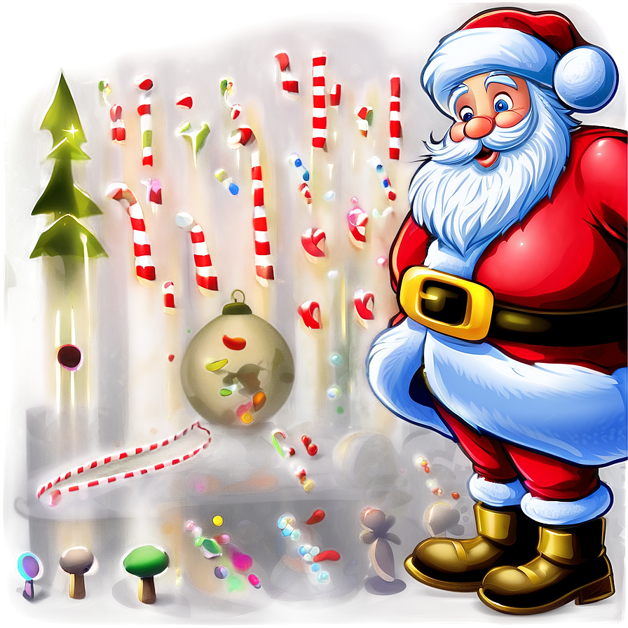 Santa Claus Greeting Png Xno46