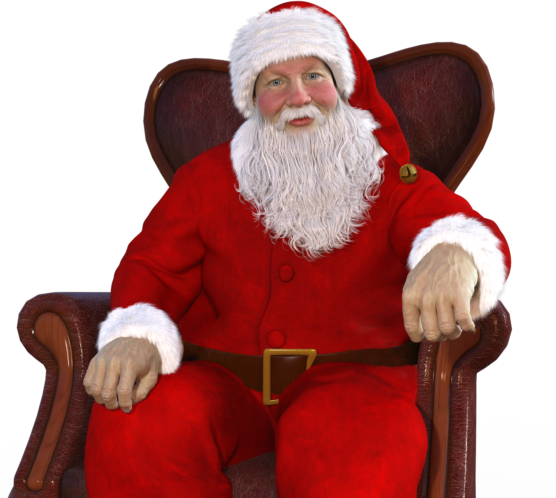 Santa Claus Portrait Red Suit