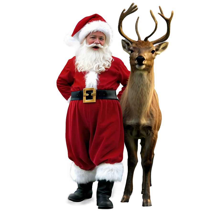 Santa Claus Reindeer Png Uxi12