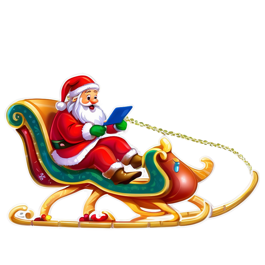 Santa Claus Sleigh Png Dru