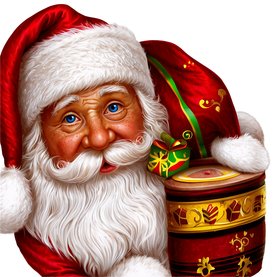 Santa Claus With List Png Scf83