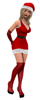 Santa Costume3 D Model