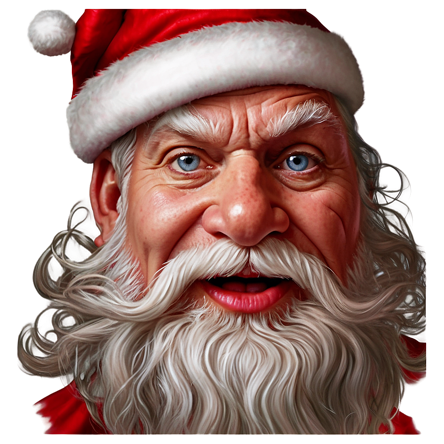 Santa Face Art Png Kat