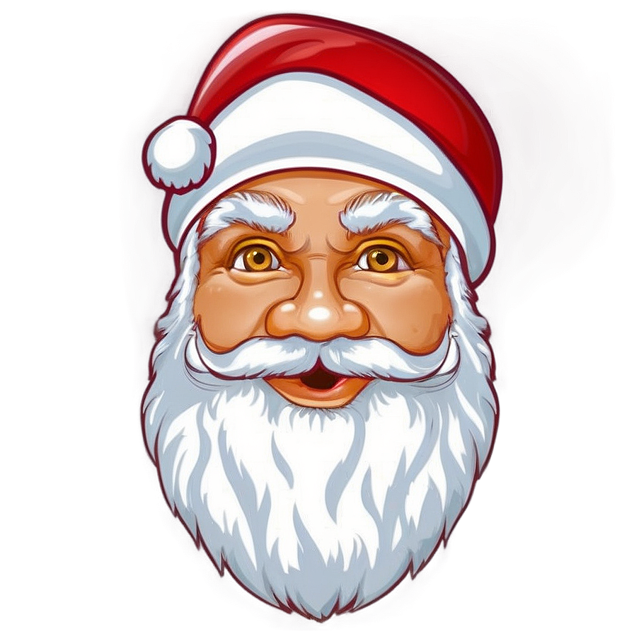 Santa Face Design Png 85