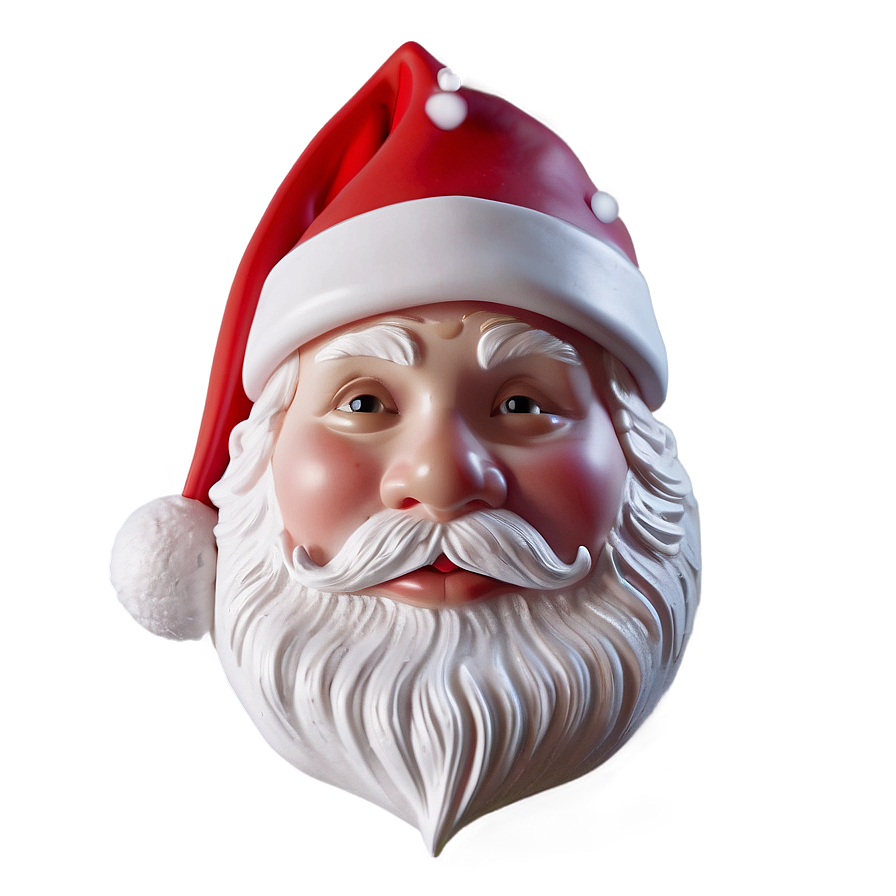 Santa Face Design Png Mcq66