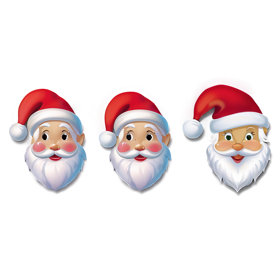 Santa Face For Kids Png 73