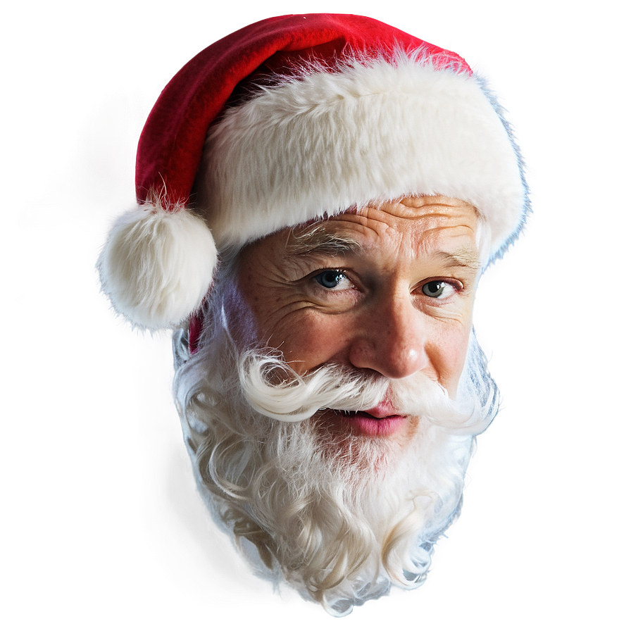 Santa Face Portrait Png 06282024