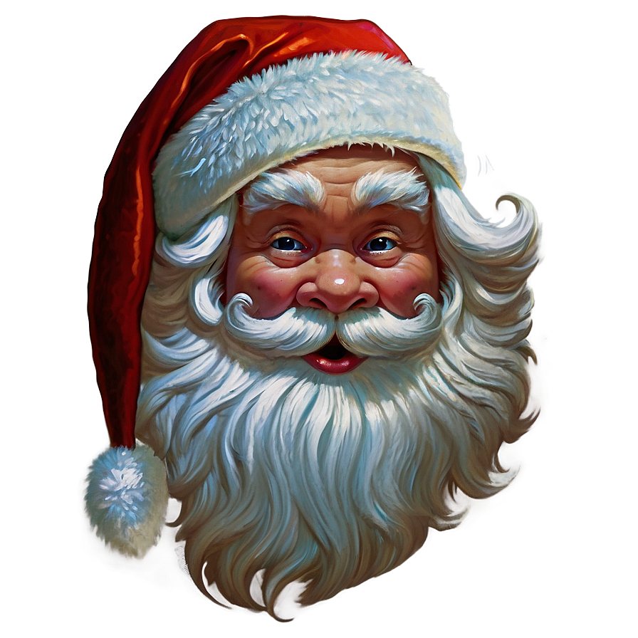 Santa Face With Ho Ho Ho Png Qwe