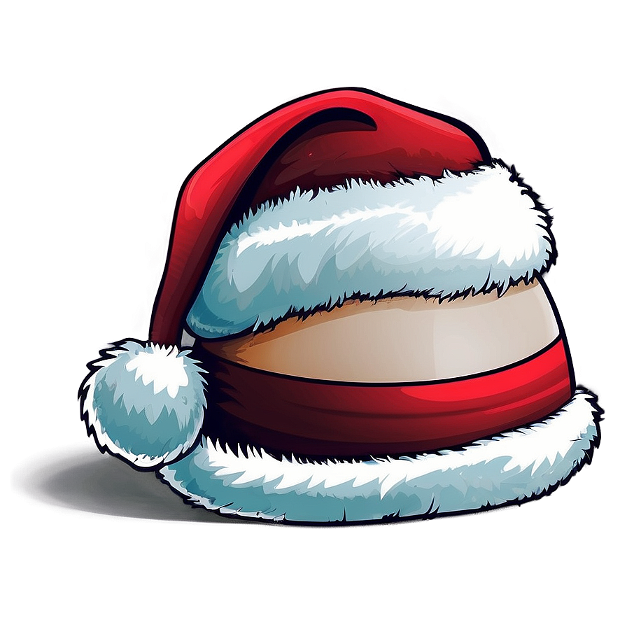 Santa Hat Cartoon Graphic Png 20