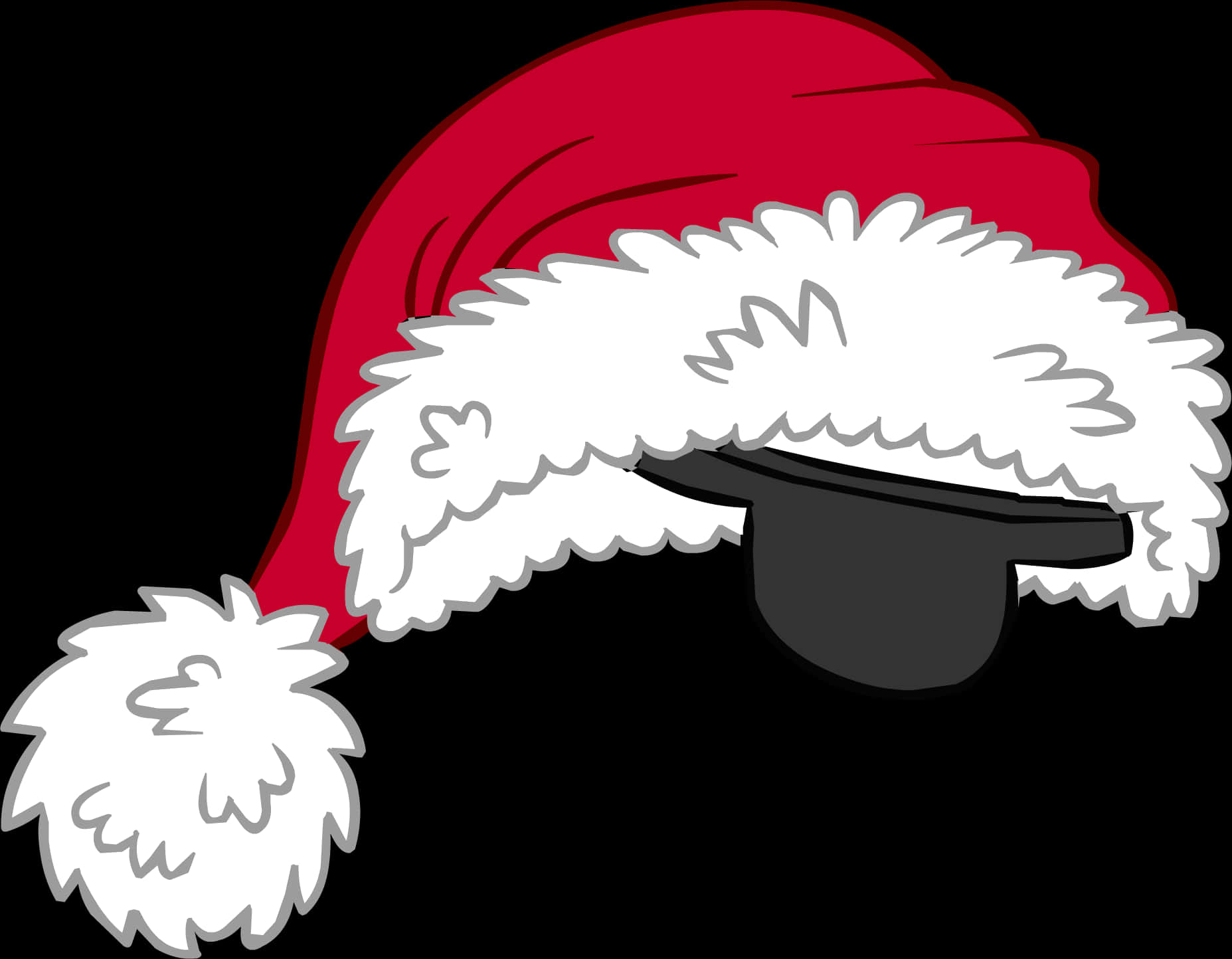 Santa Hat Cartoon Illustration