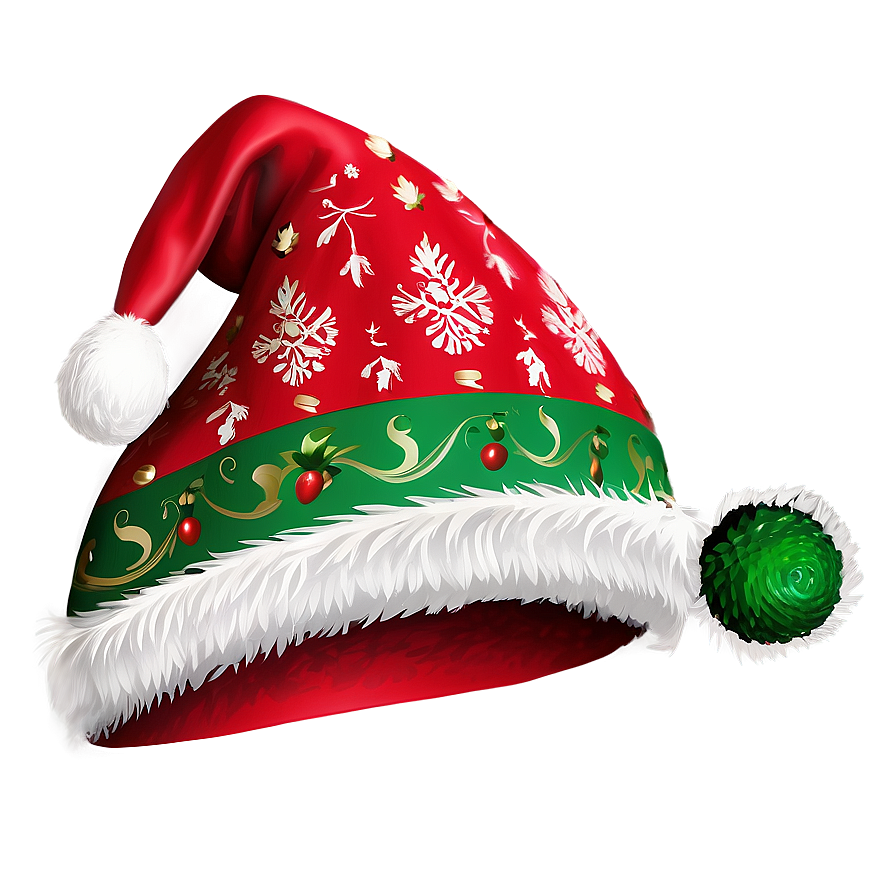 Santa Hat For Holiday Greeting Png 04302024