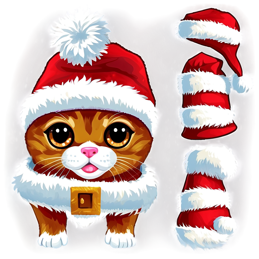 Santa Hat For Pets Png 31