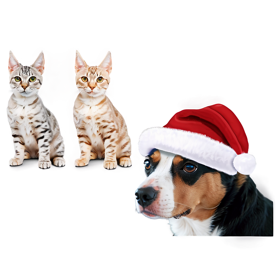 Santa Hat For Pets Png Dtt