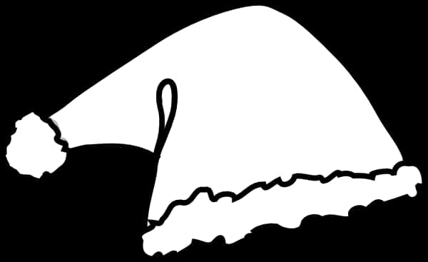 Santa Hat Silhouette Graphic