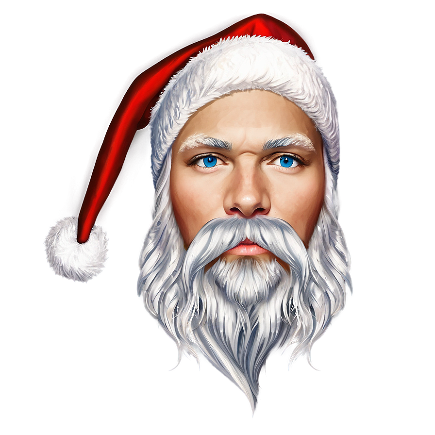 Santa Hat With Beard Png 04302024