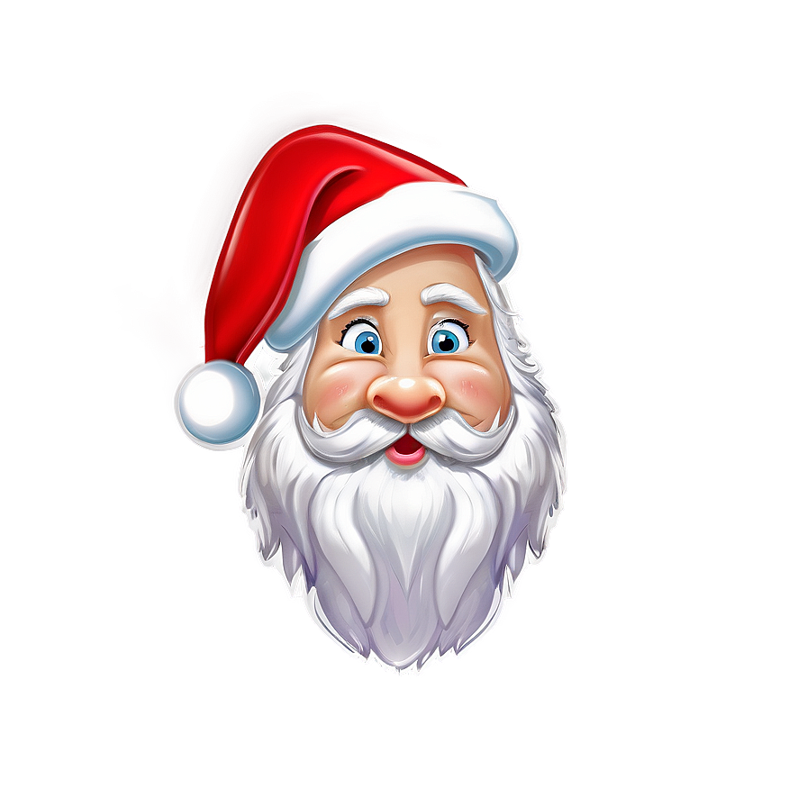 Santa Head Christmas Png Exf97