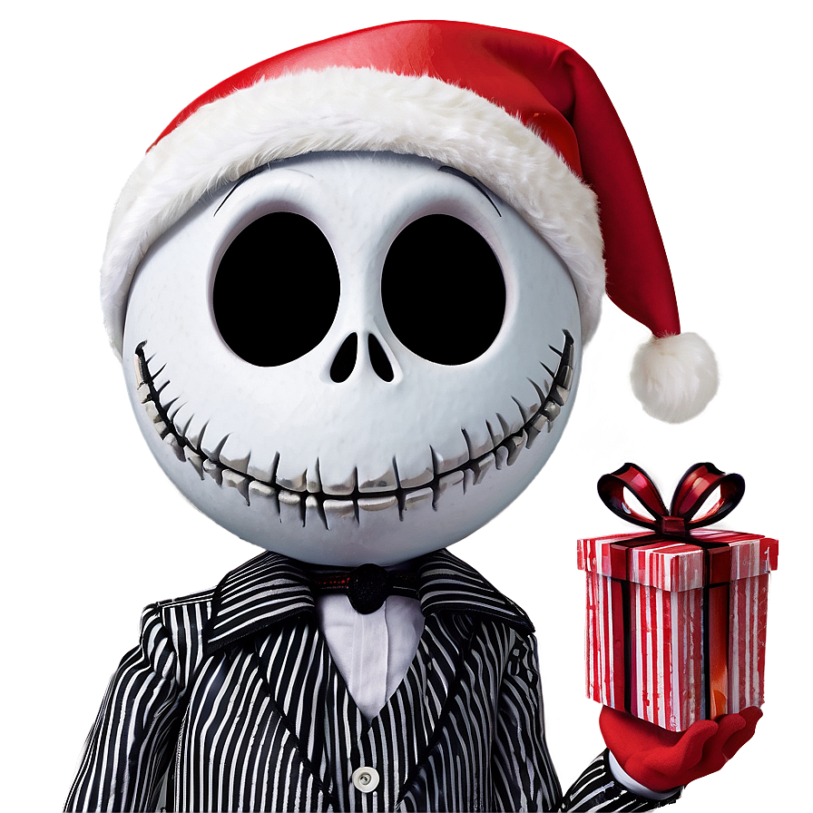 Santa Jack Skellington Celebration Png Dnb