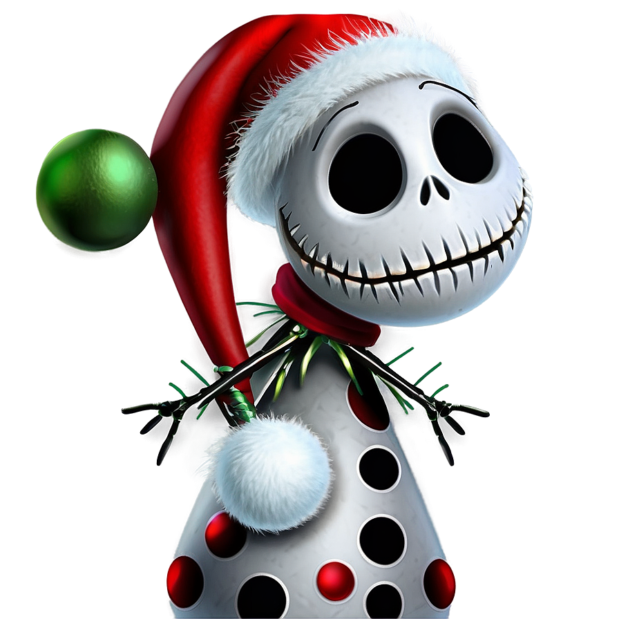 Santa Jack Skellington Cheer Png 38