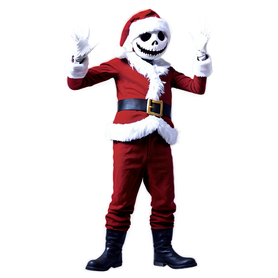 Santa Jack Skellington Cheer Png 84