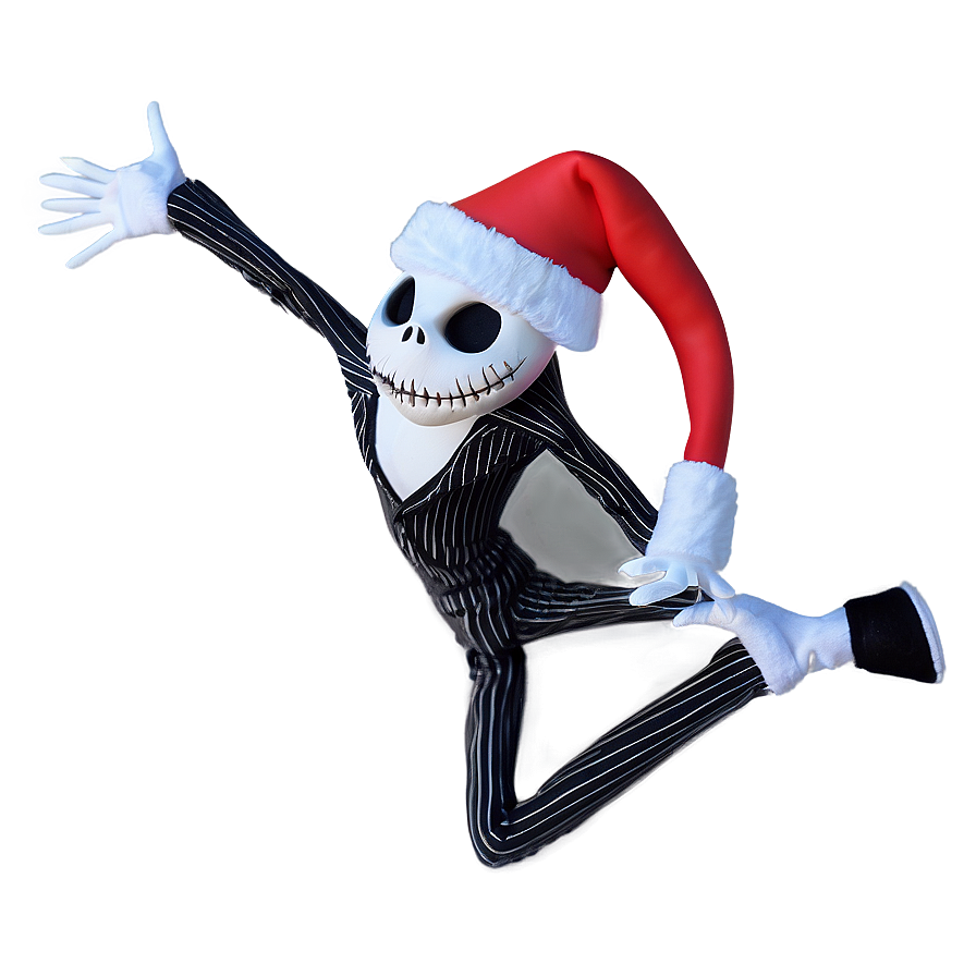 Santa Jack Skellington Cheer Png Dqe7