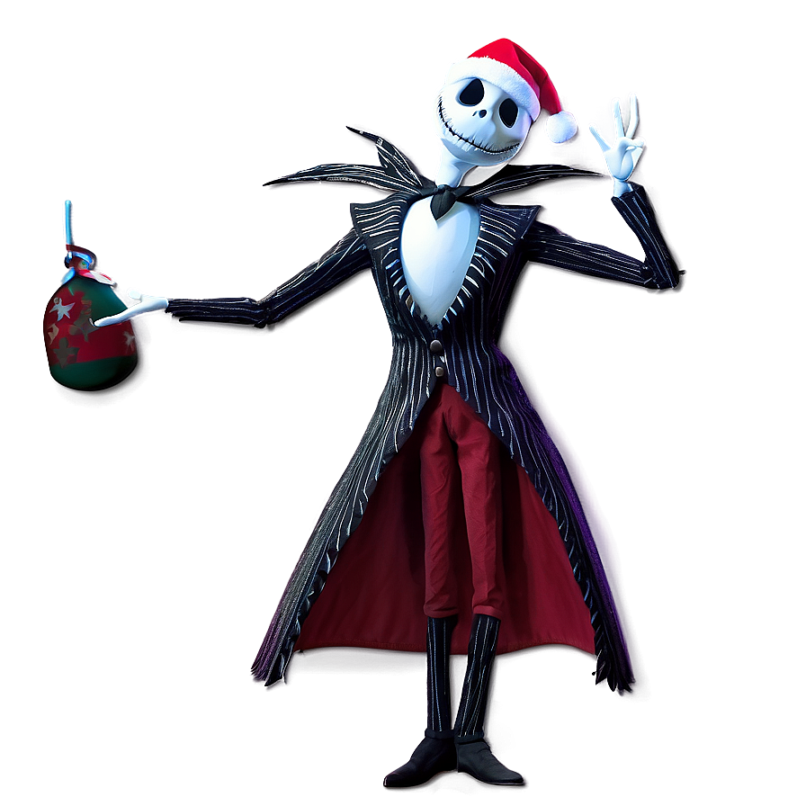 Santa Jack Skellington Magic Png 06292024