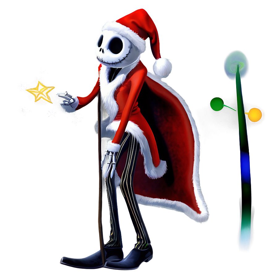 Santa Jack Skellington Magic Png 96