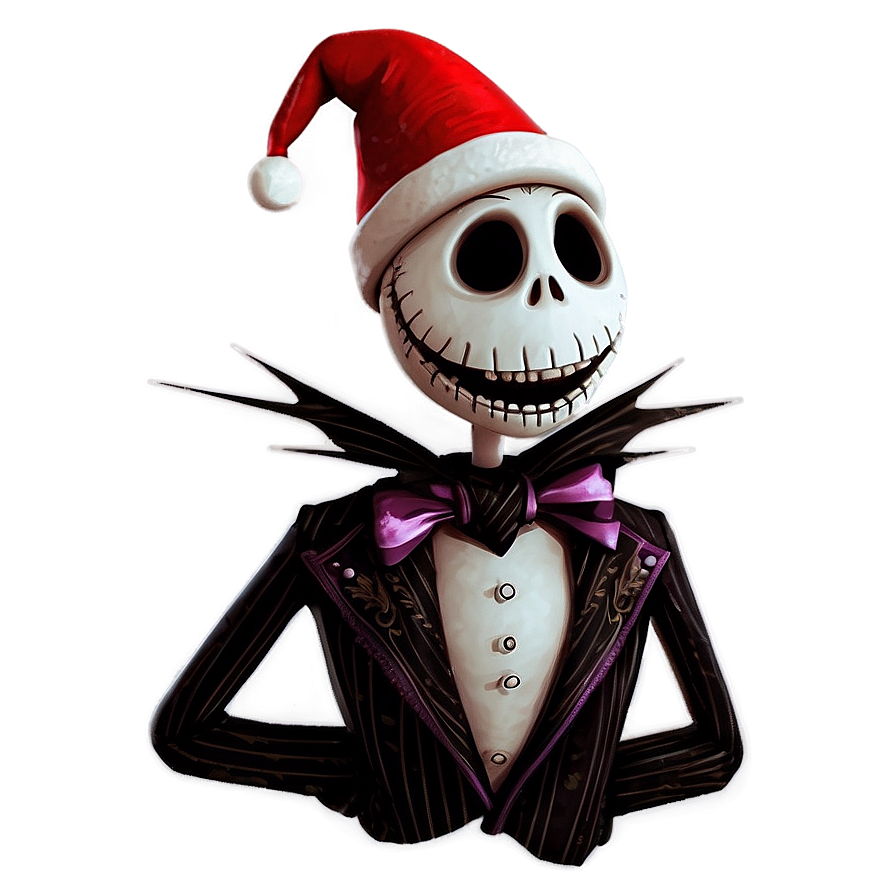 Santa Jack Skellington Merry Png Qni79