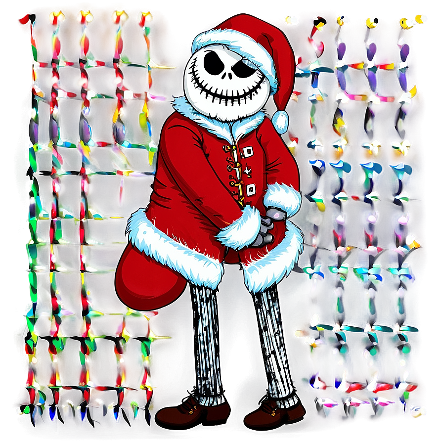 Santa Jack Skellington Sack Png 06292024