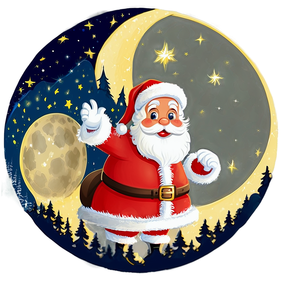 Santa Moon Png 62