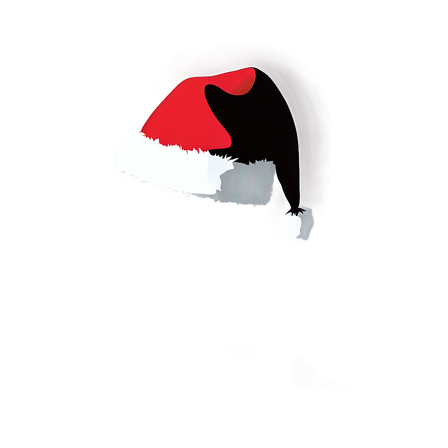 Santa's Cap Silhouette Png Ref37