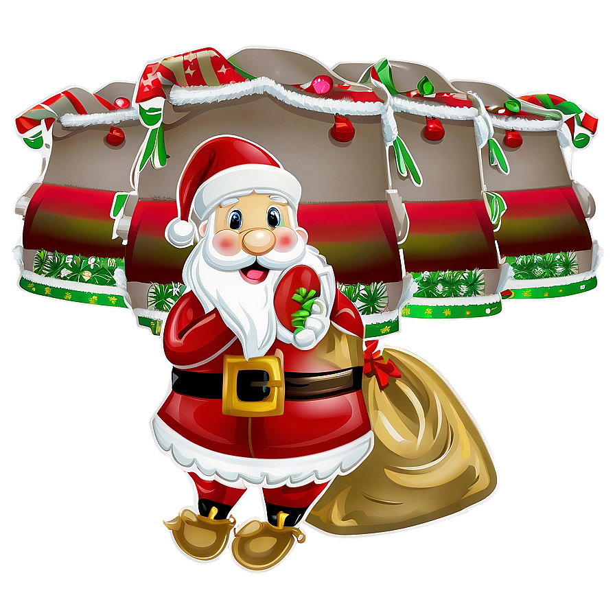 Santa's Gift Sack Png Gau