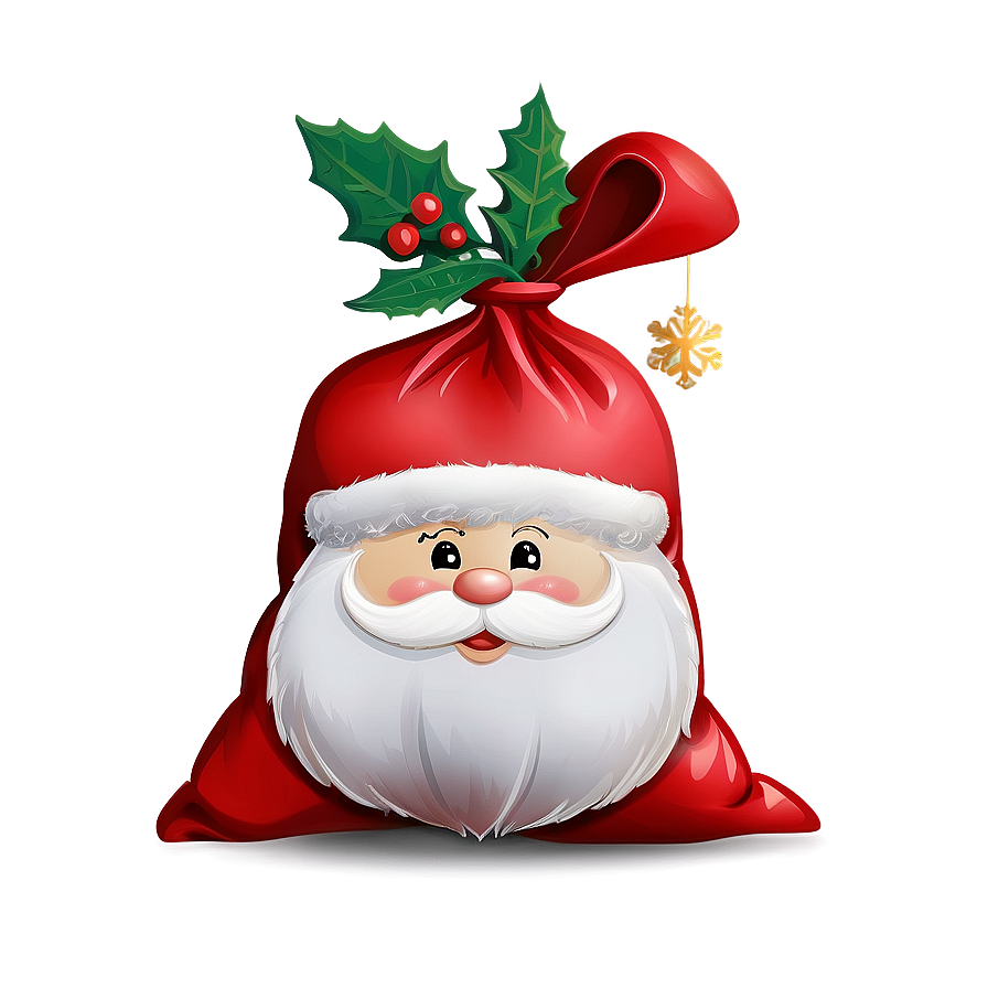 Santa Sack Design Png 34