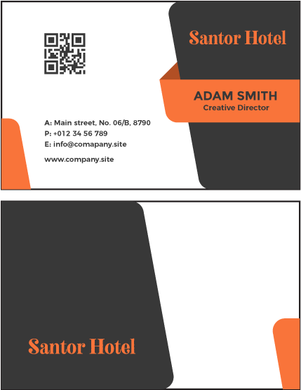 Santor Hotel Business Card Design