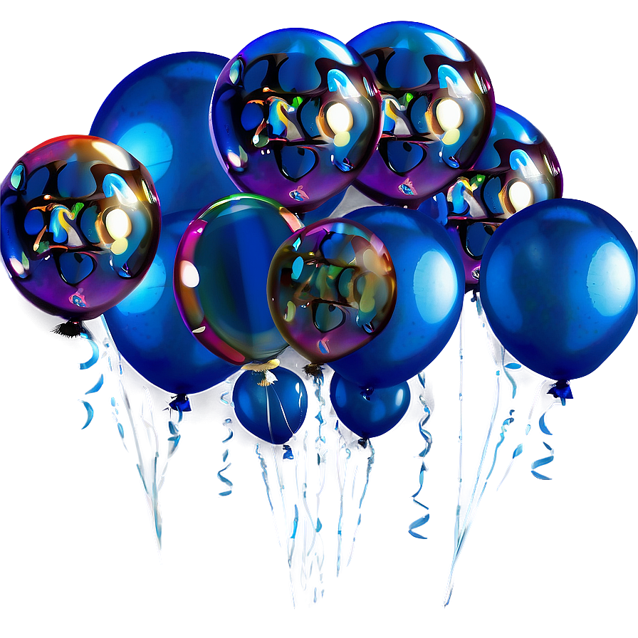 Sapphire Blue Balloons Png 47