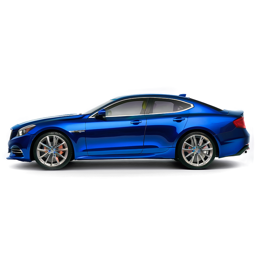 Sapphire Blue Car Depiction Png Vvs55