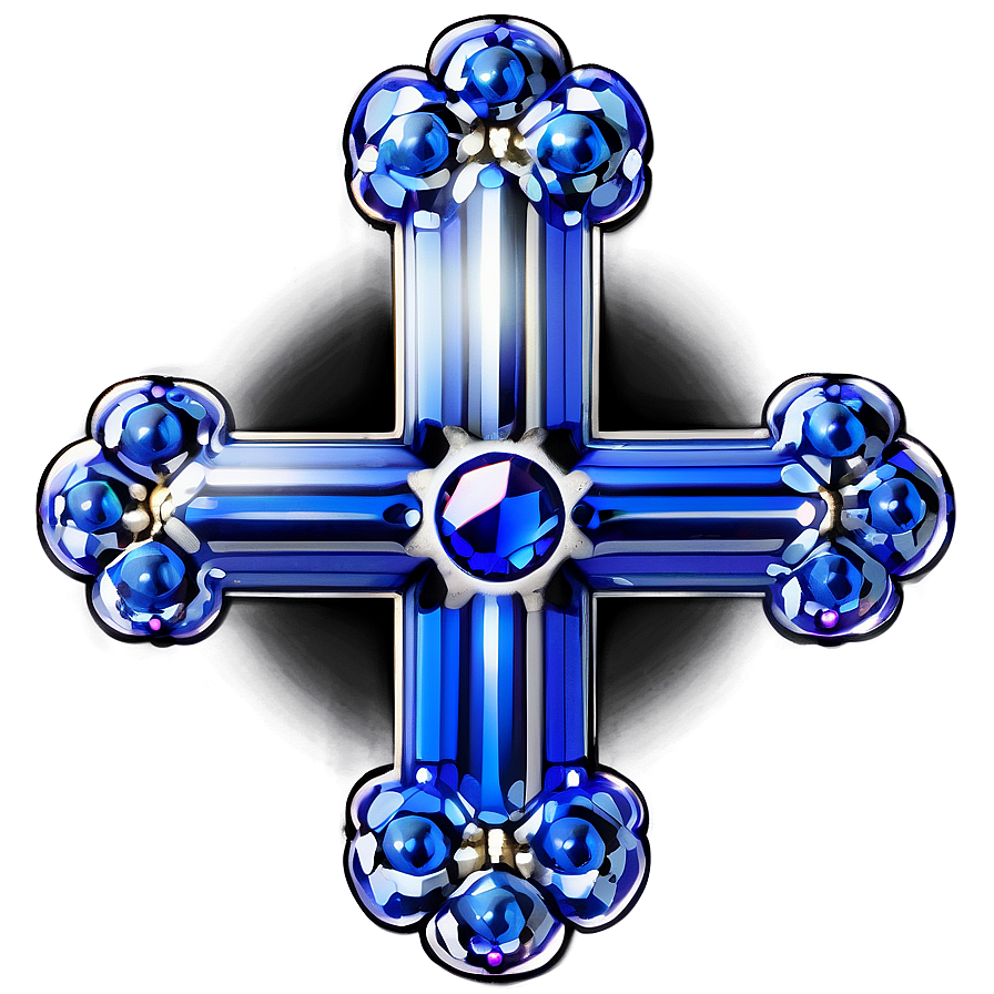 Sapphire Blue Cross Configuration Png Wct