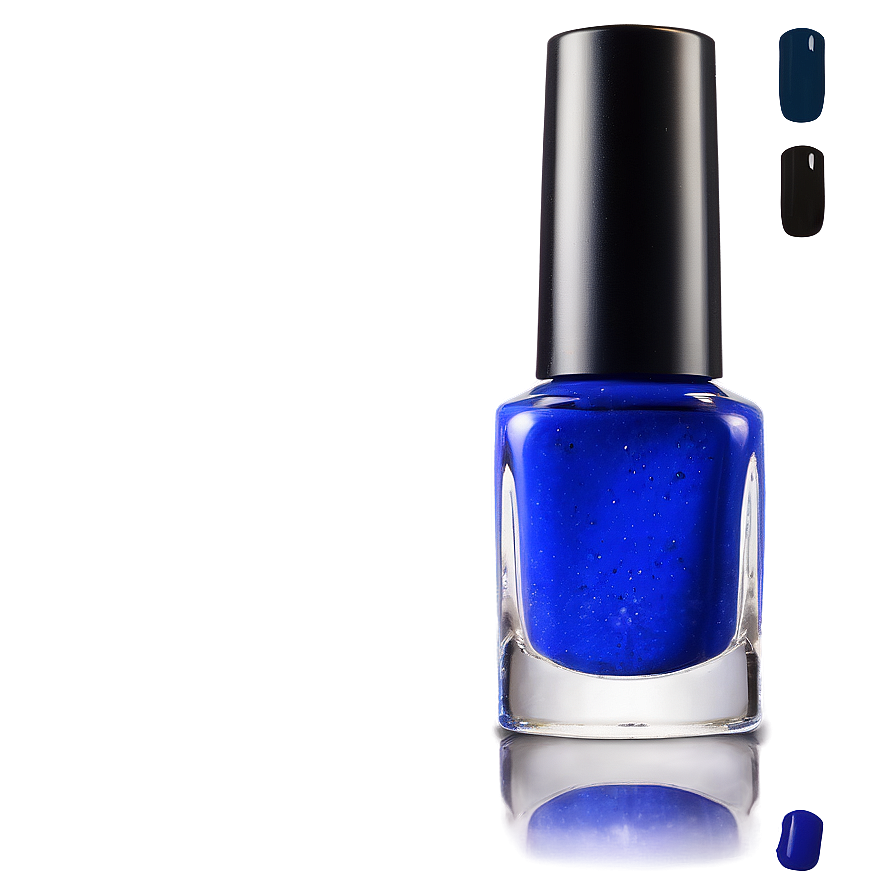 Sapphire Blue Nail Polish Bottle Png Xui16