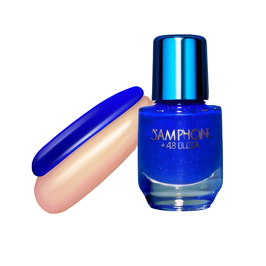 Sapphire Blue Nail Polish Png 73