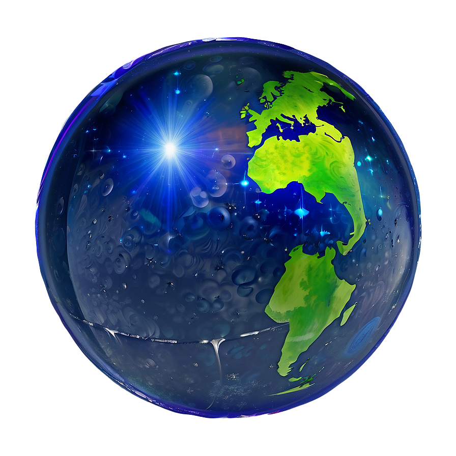 Sapphire Blue Planet Shine Png Yff