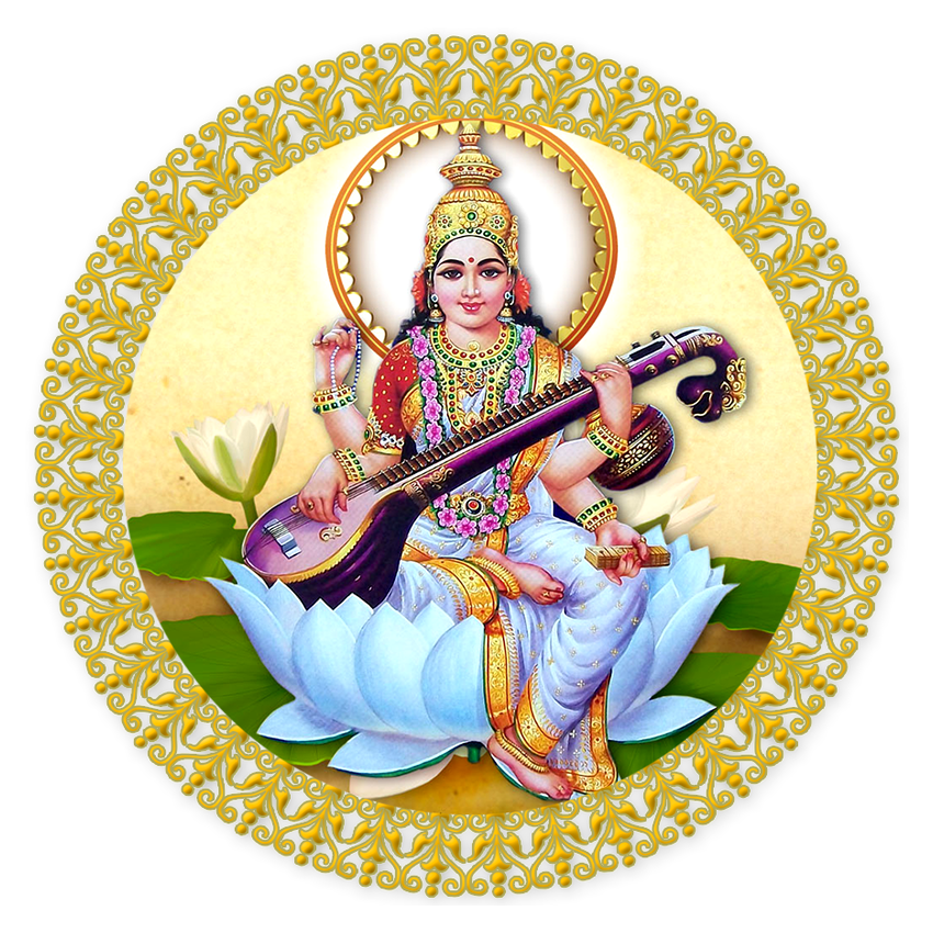 Saraswati Hindu Goddess Art