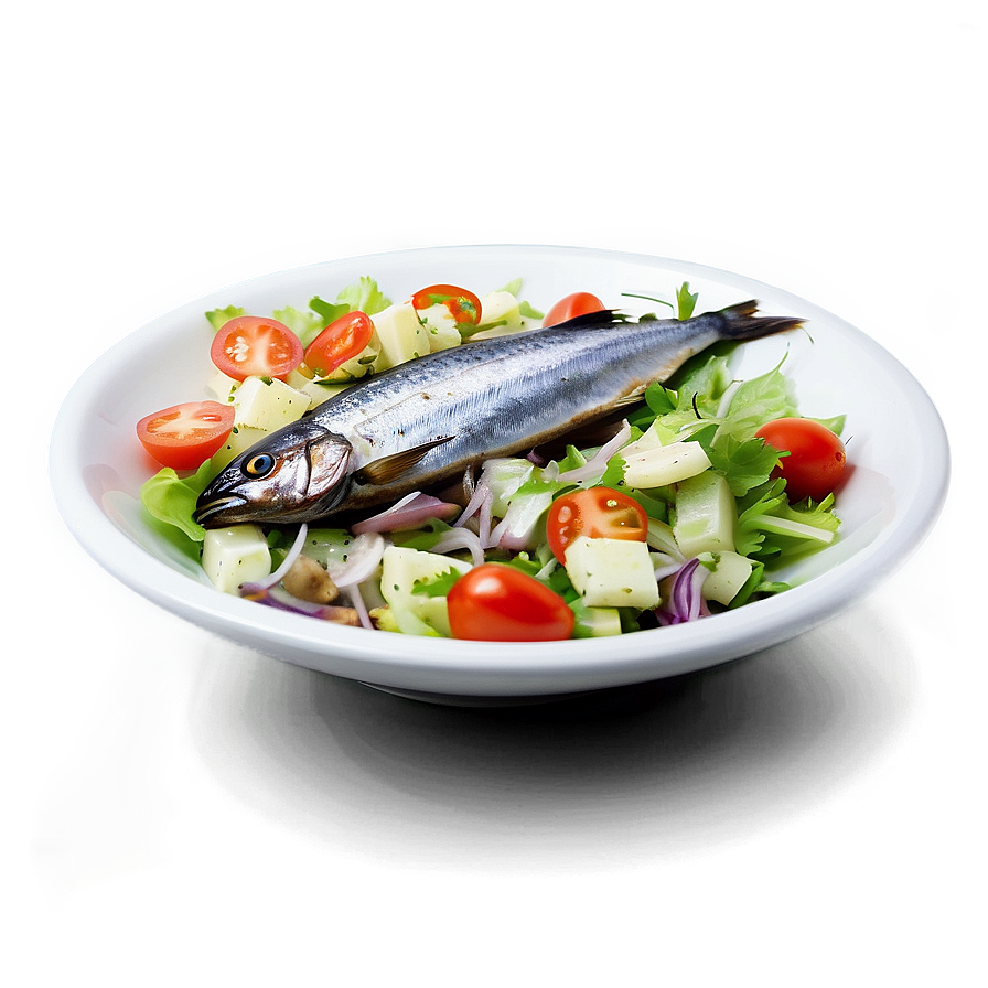 Sardine Salad Topping Png Xut