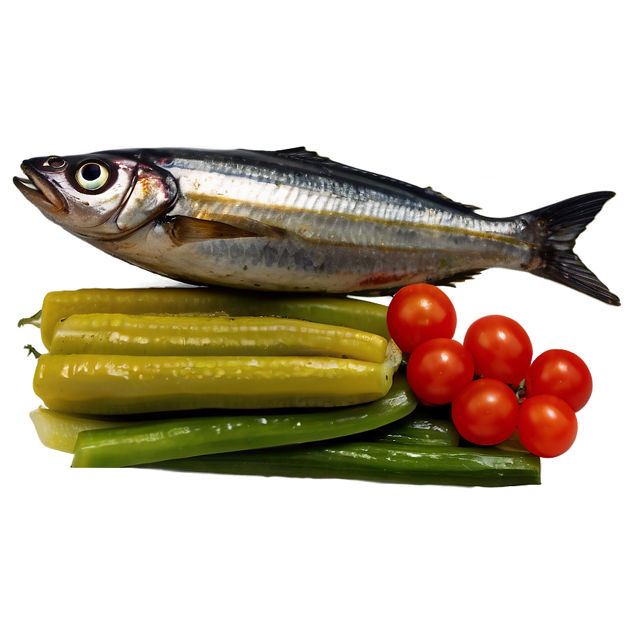 Sardines With Vegetables Png Fcq