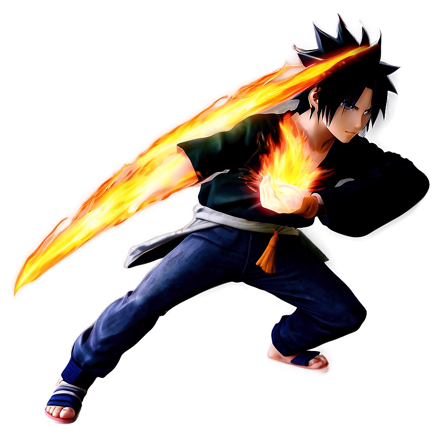 Sasuke Uchiha Fire Style Png 05062024