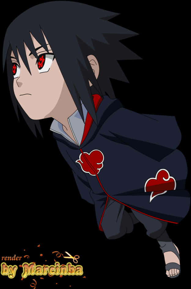 Sasuke Uchiha Sharingan Stance