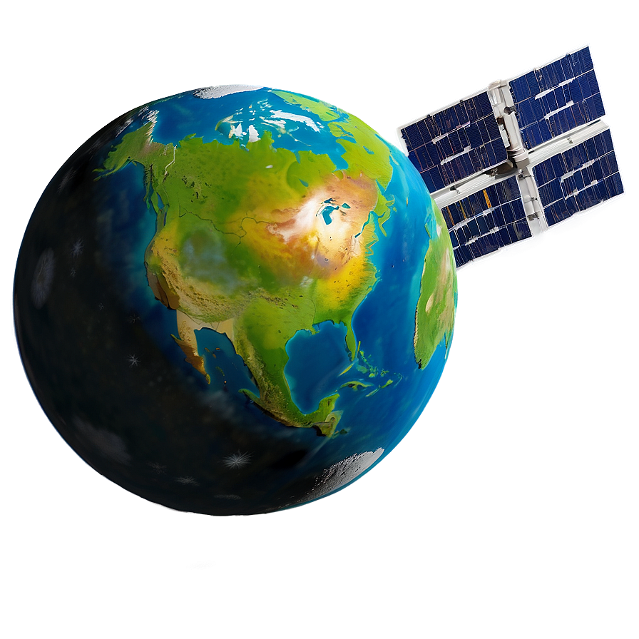 Satellite In Space Png Egr