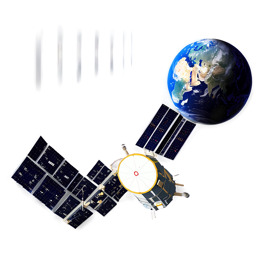 Satellite Orbiting Earth Png Uyh