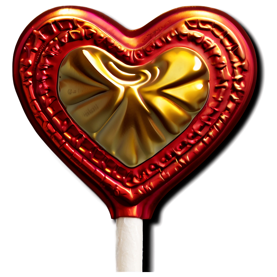 Satin Heart Lollipop Png Uof31